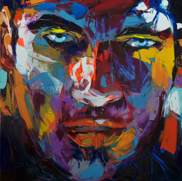 Francoise Nielly Portrait Palette Painting Expression Face067